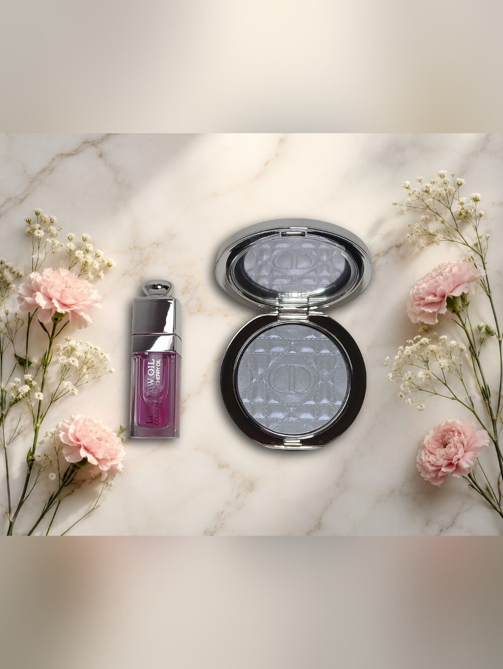 Dior Forever Glow Luminizer & Dior Addict Lip Glow Oil Duo Set New with Tags